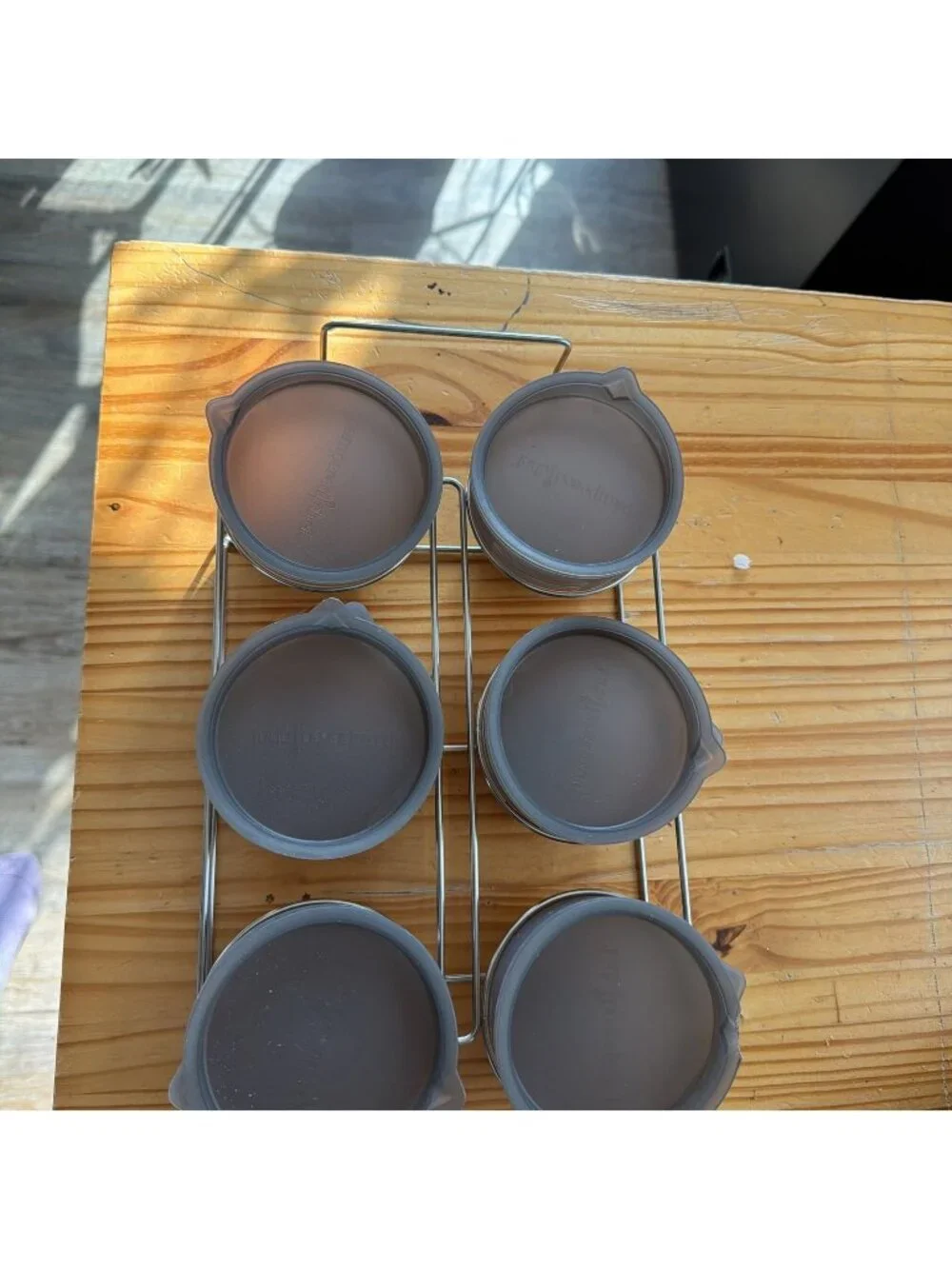 Pampered Chef 1-Cup Freezer Bowls Set of 6 With Lids & Wire Rack